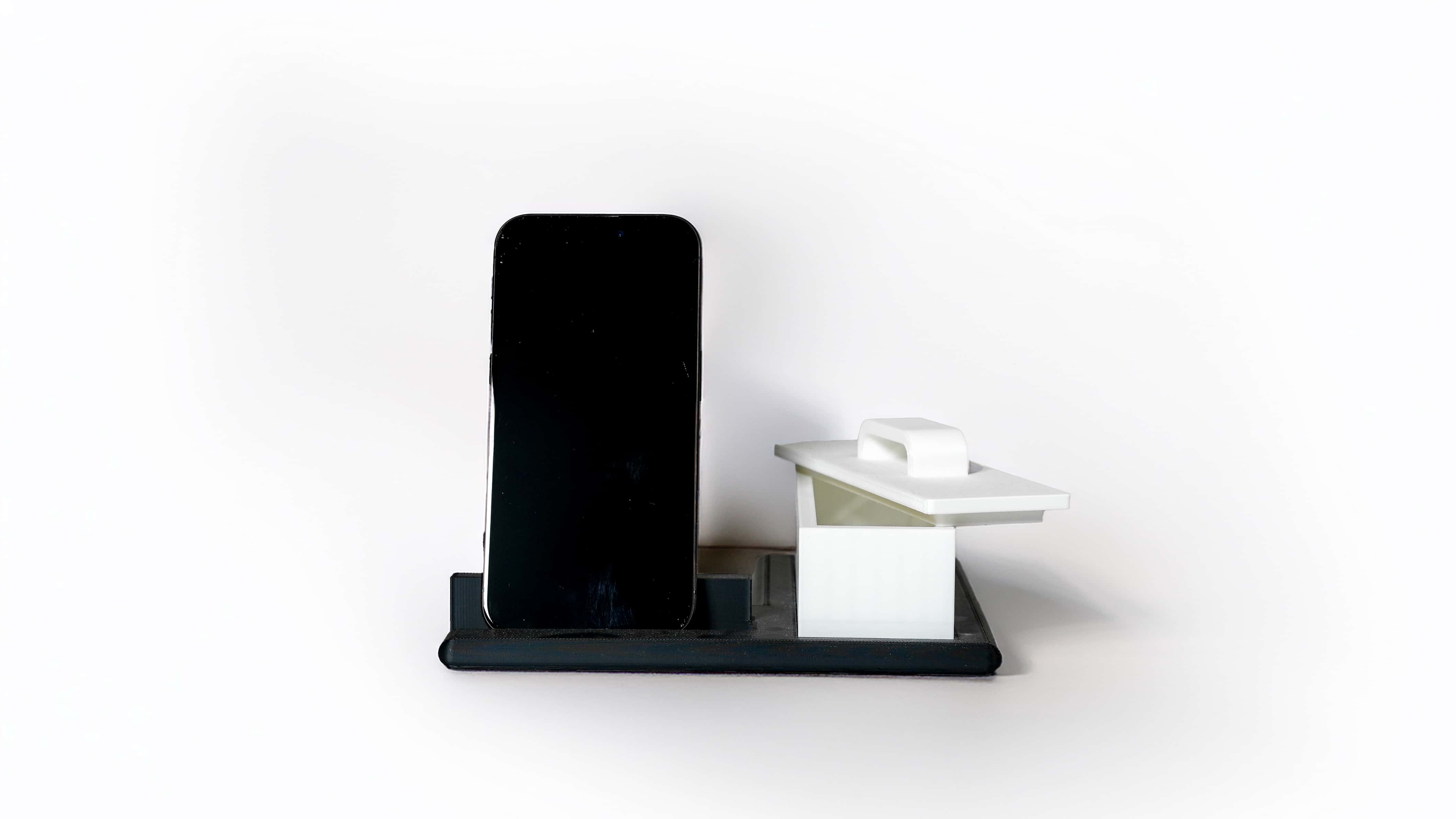 Support de téléphone avec boîte de rangement 3D