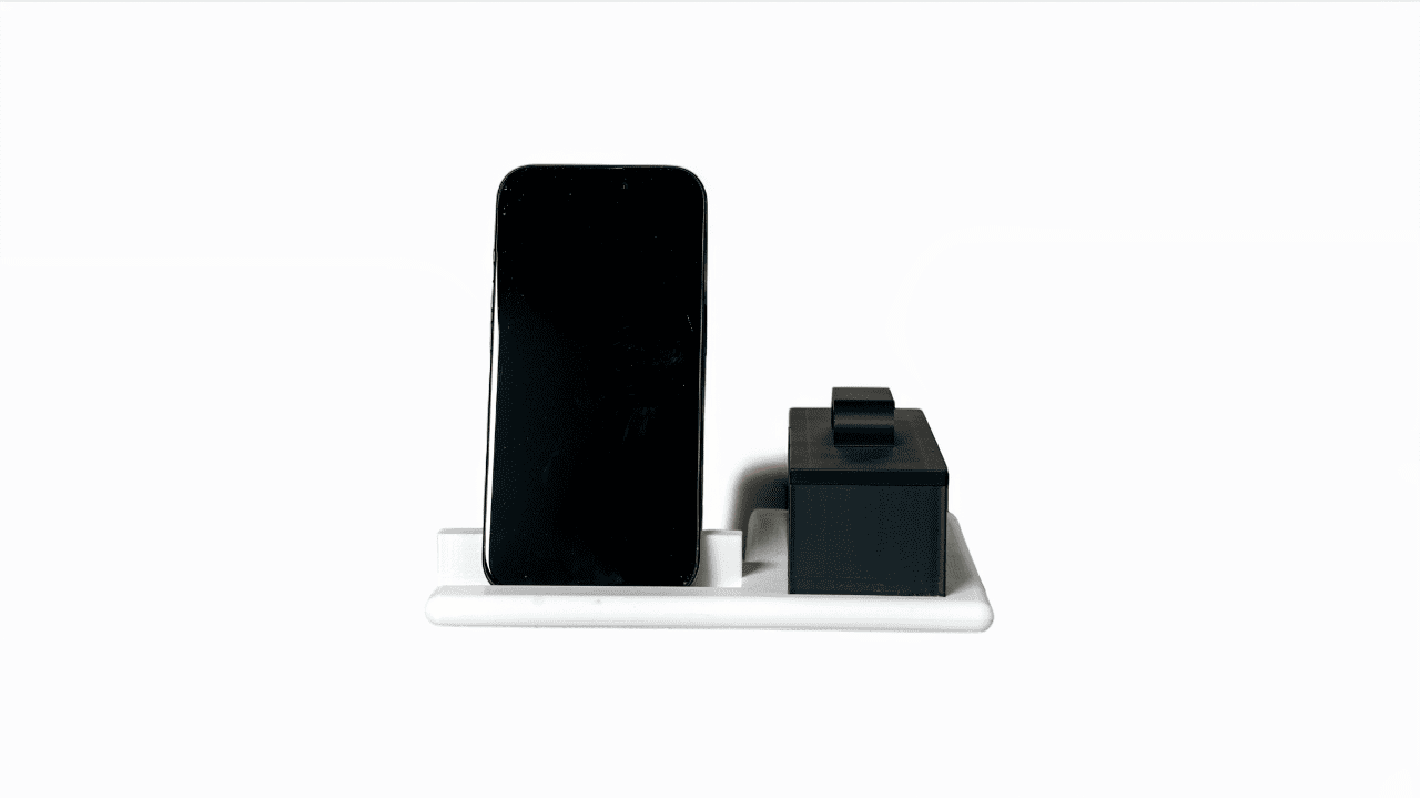 Support de téléphone avec boîte de rangement 3D