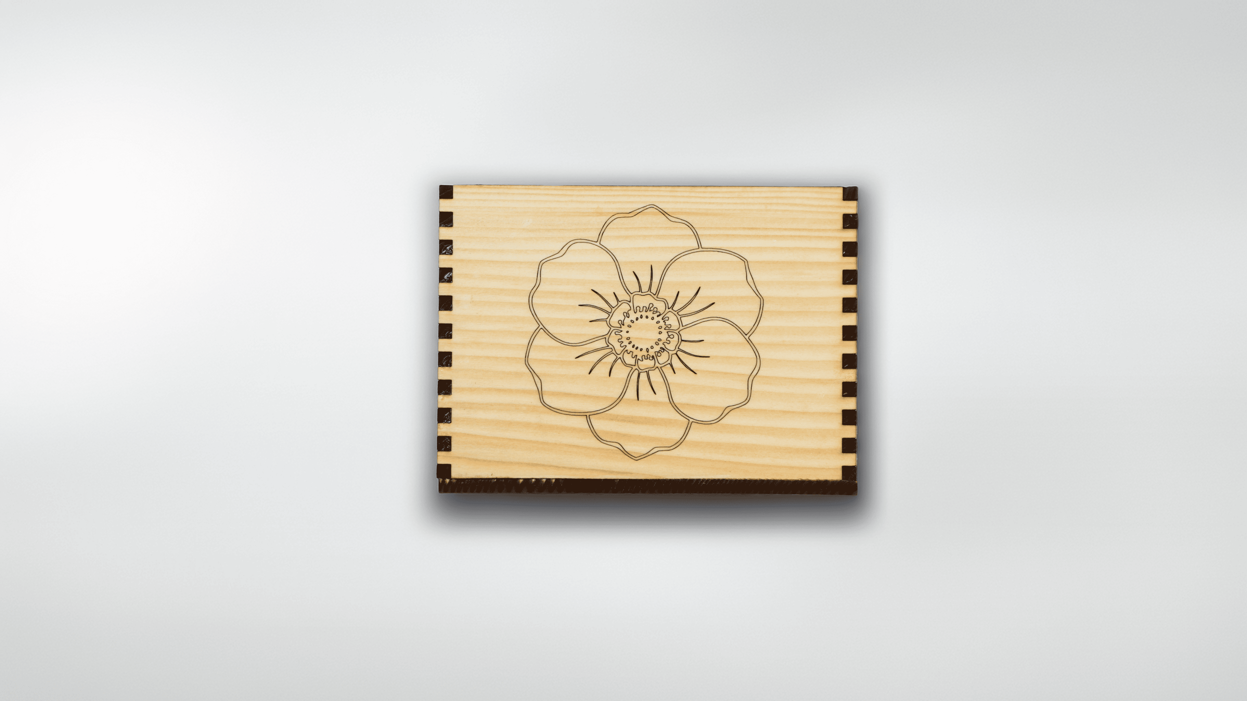 Boîte de rangement en bois